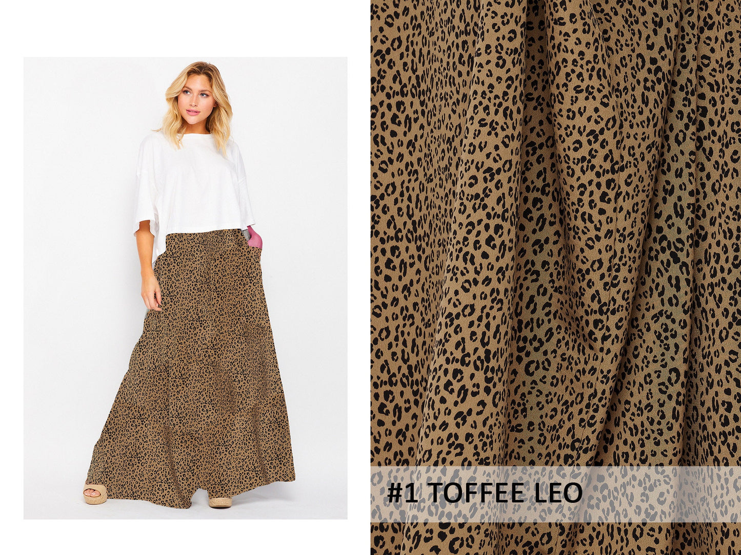 Pleated Wide Leg Palazzo Pants with Pocket / Stretch Elastic Waist Band / Fully Lined / Upcycled Clothing / Made In USA