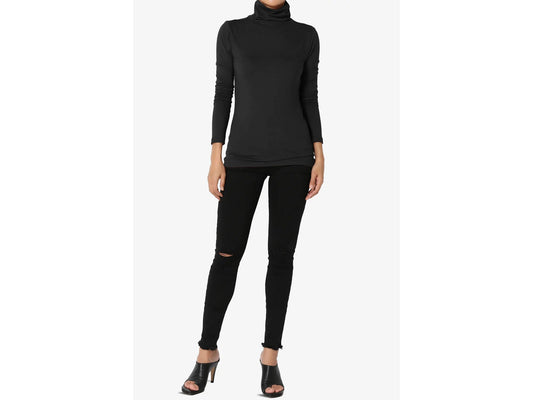 Ruched Turtle Neck Top – Elegant. Comfortable. Versatile by Junie Life