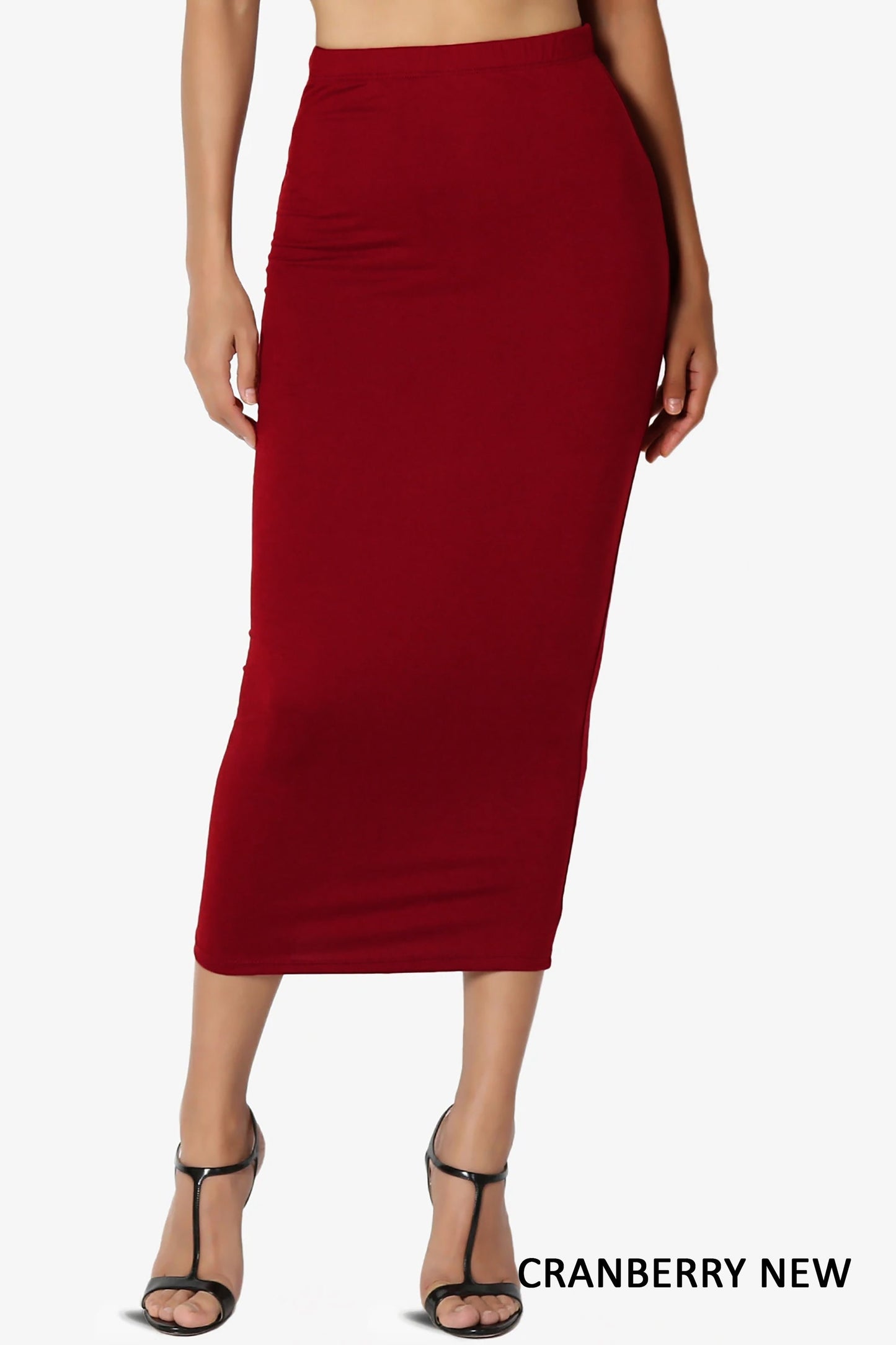 Upcycled Pencil Skirt with Slit/ Fitted Skirt/ Mid-calf Skirt/ Plus Size Pencil Skirt/ Lounge Skirt/ Sustainable/ Made in USA