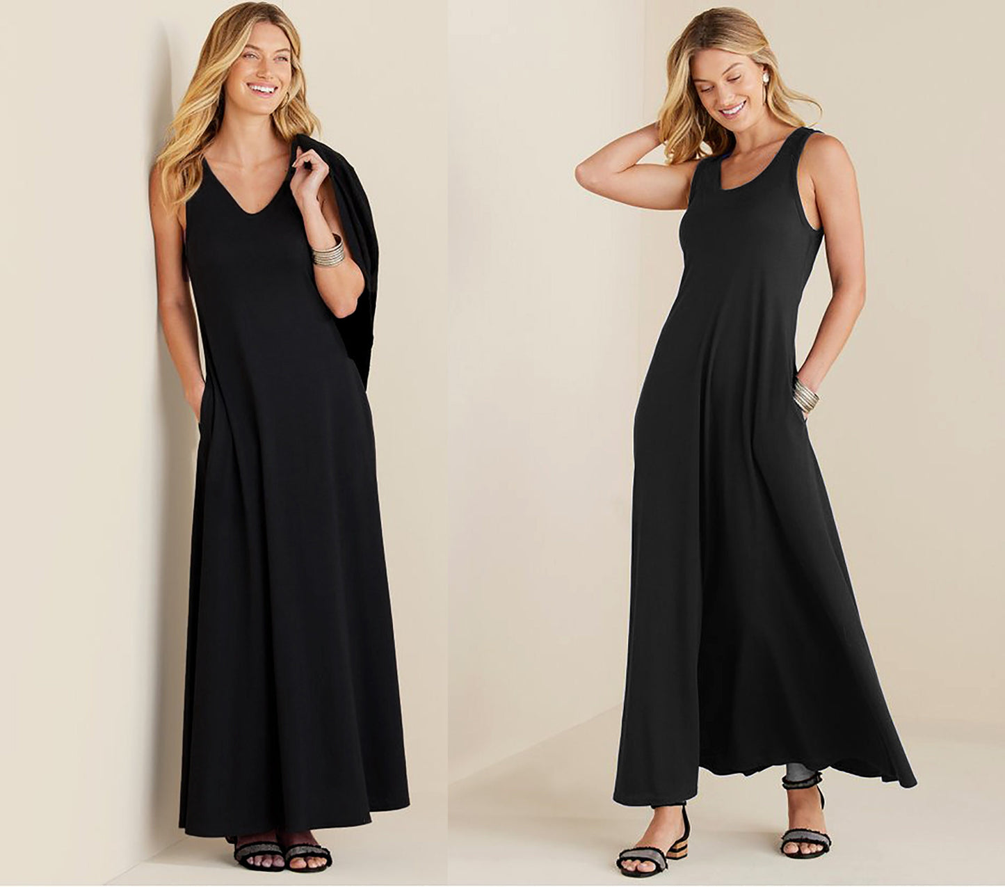 Customizable Sleeveless Ankle/Maxi Dress - Lightweight, Breathable, Maternity-Friendly - Handmade in USA