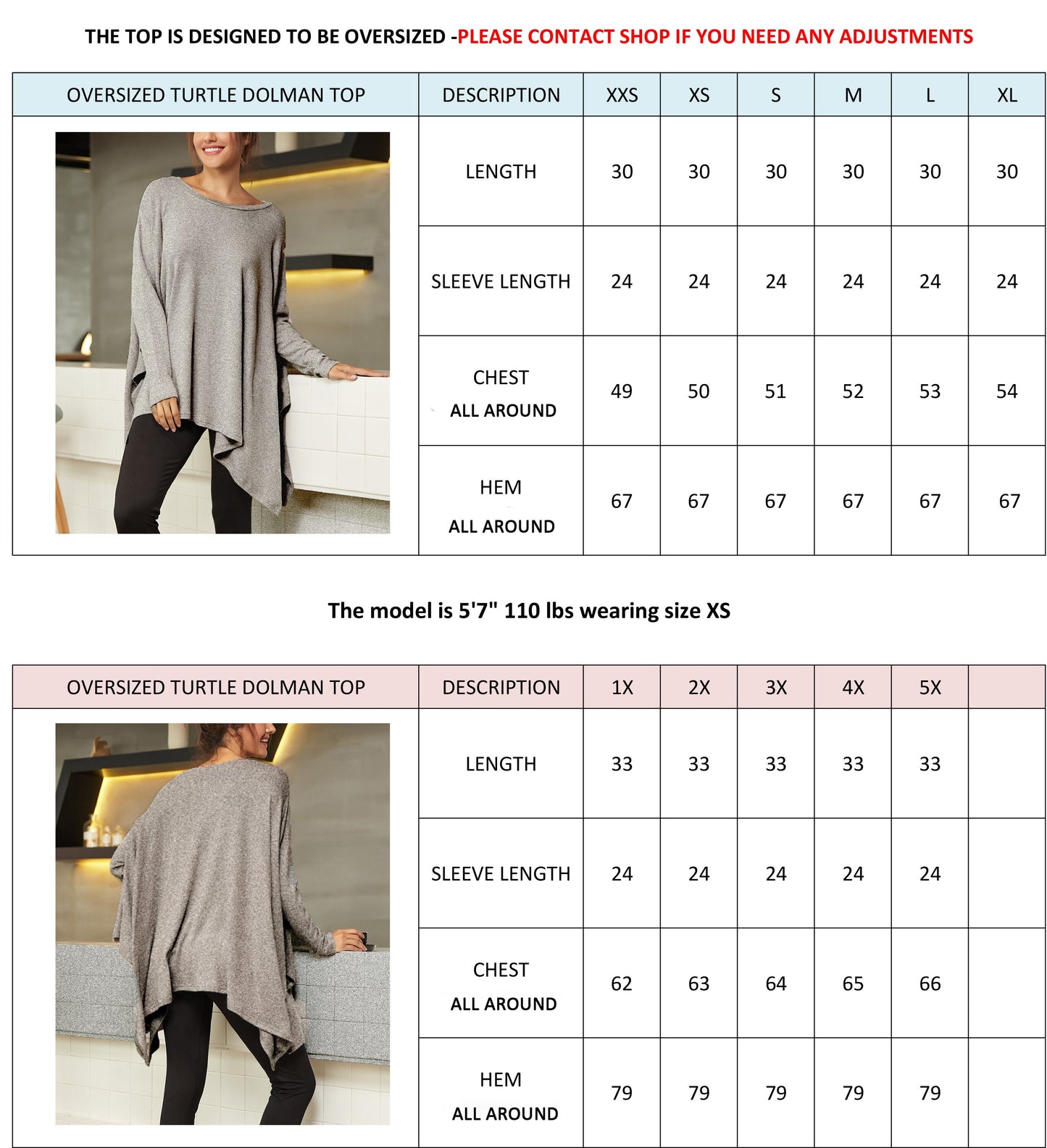 Hanky Hem Square-Shaped Oversized Top – Plus, Petite & Tall, Maternity Friendly, Versatile & Stylish