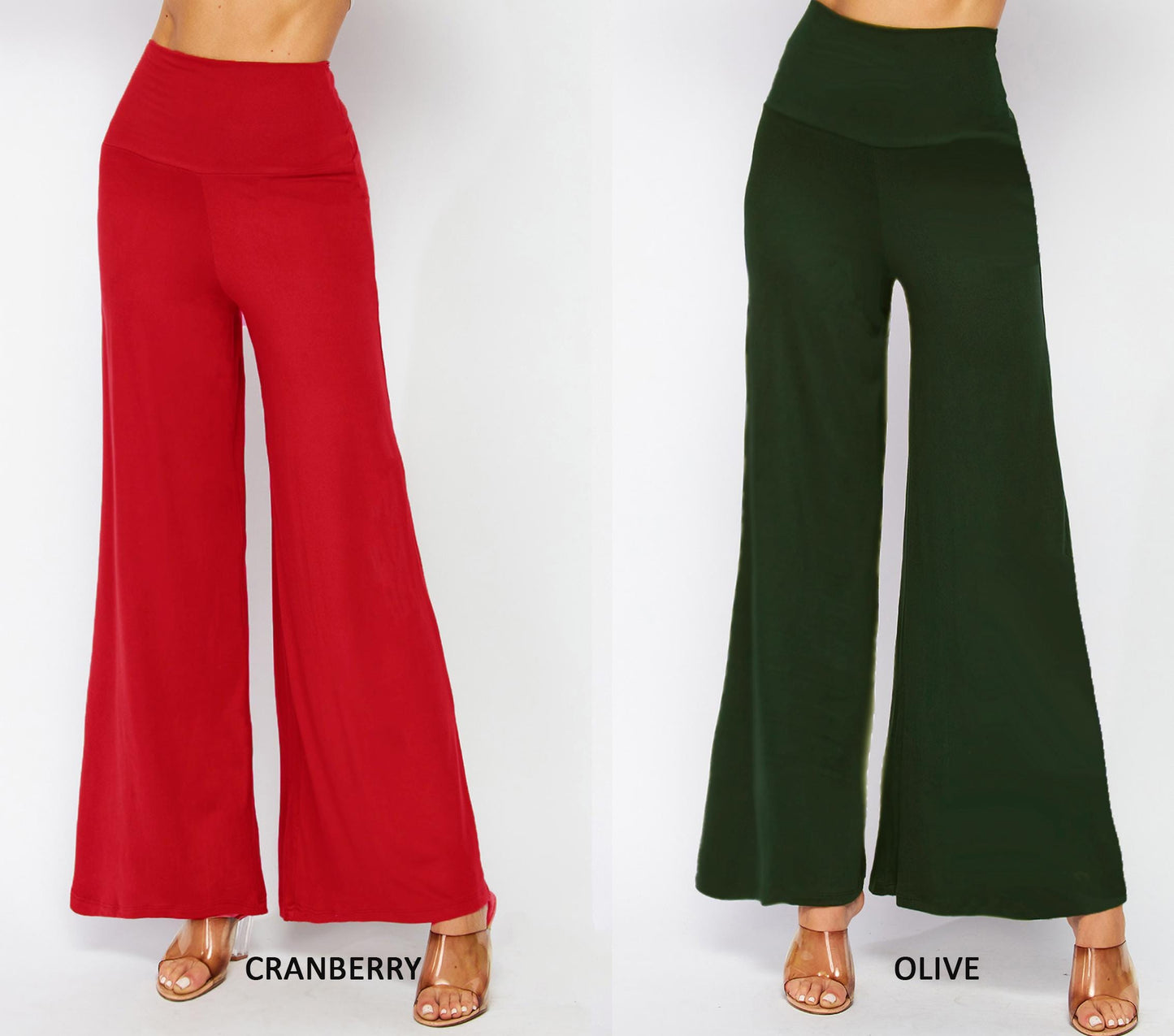 Upcycled Buttery Soft Wide Leg Yoga Pants, Palazzo, Made in USA