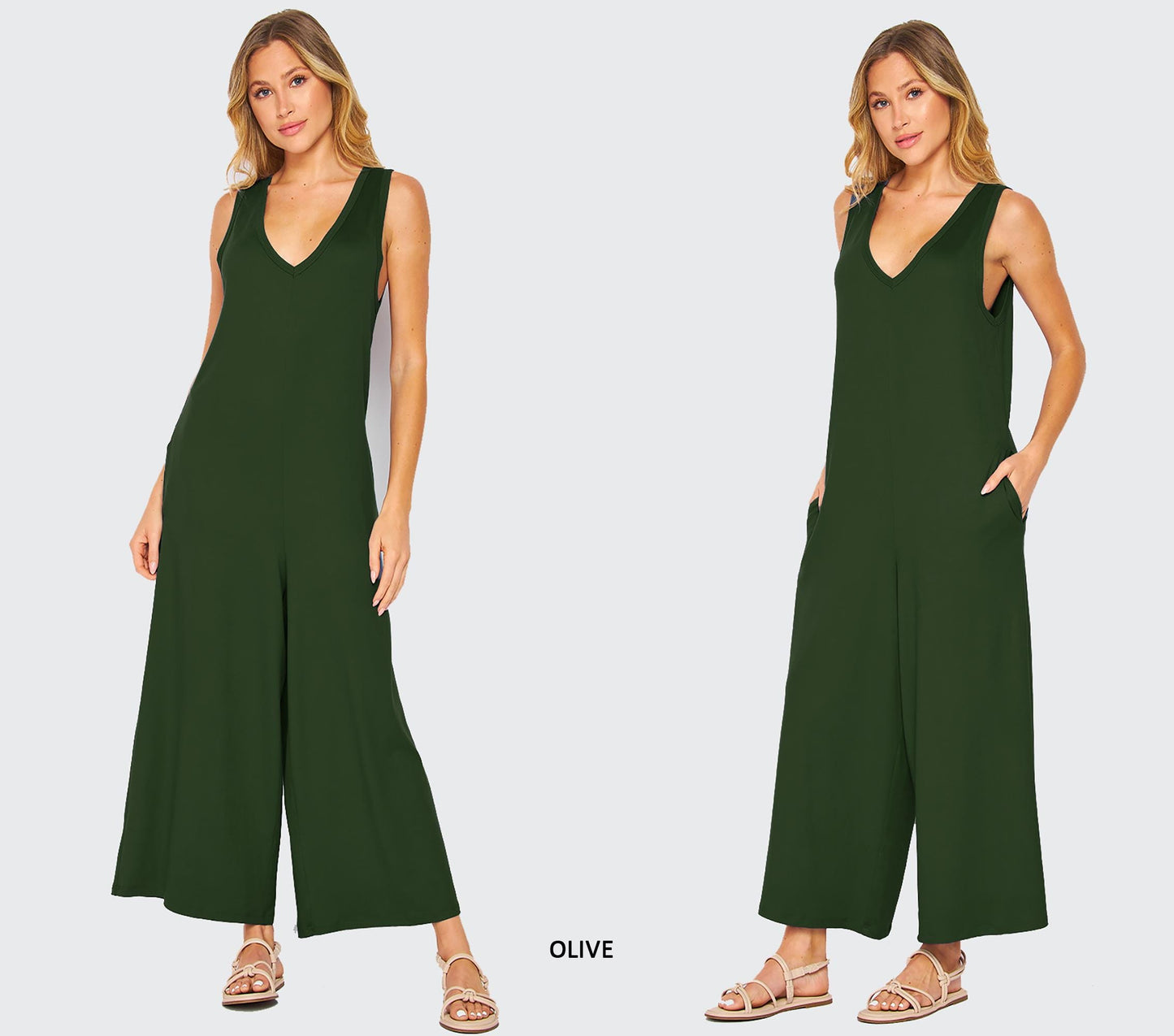 Buttery Soft Lounge Wide Leg Overall Jumpsuit - Available in Plus