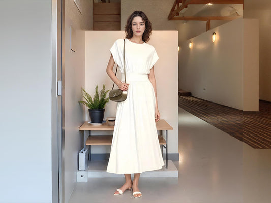 Soft Knit Maxi Dress with Pockets – Custom Petite, Plus & Tall, Pockets, 4-Way Stretch, Travel-Friendly